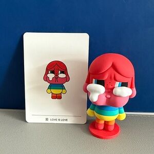 POPMART Crybaby Crying Again Rainbow Love is Love Figure